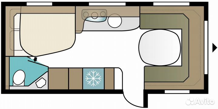 Прицеп-дача Kabe Ametist 560 XL, 2024