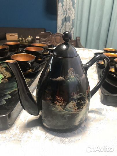 Китайский чайно-кофейный сервиз 60е годы