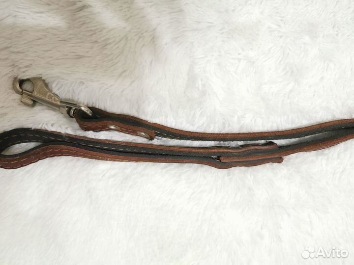Поводок для собак из натуральной кожи