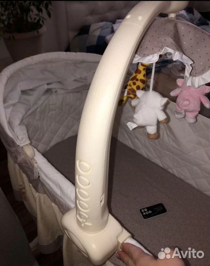 Кроватка-колыбель качалка приставная 3 в 1 Viana