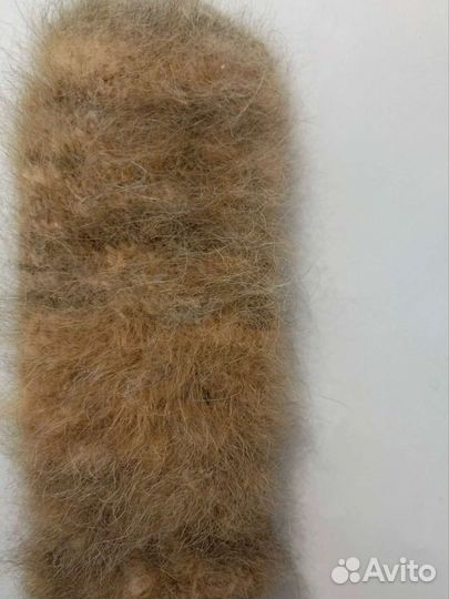 Варежки из собач пуха детс длина 22 см. С3х-6 лет