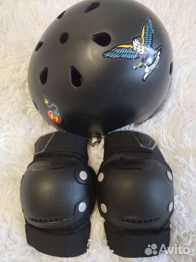 Трюковой самокат + защита