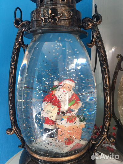 Новогодний светильник фонарь