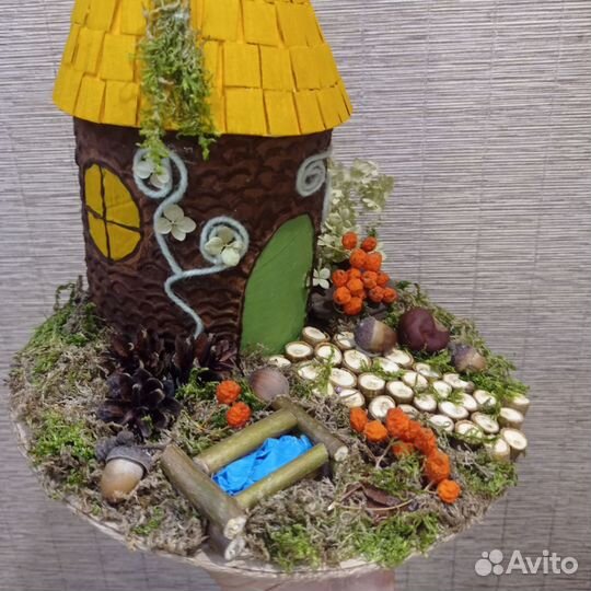 Осенняя поделка домик