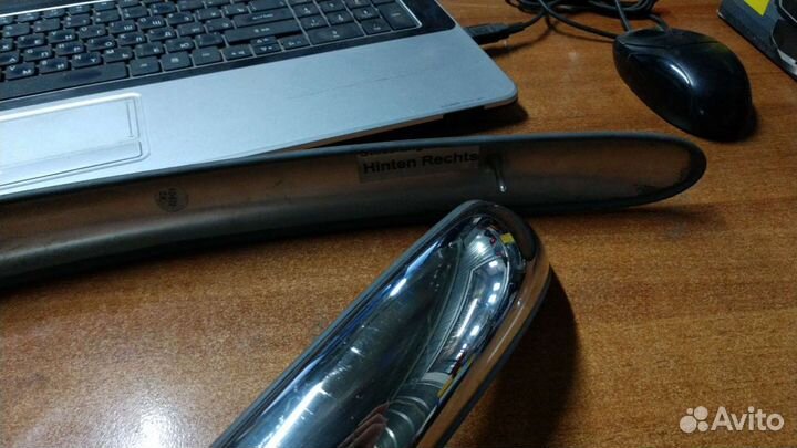 Вставки в бампер сталь Митсубиси аутлендер 1