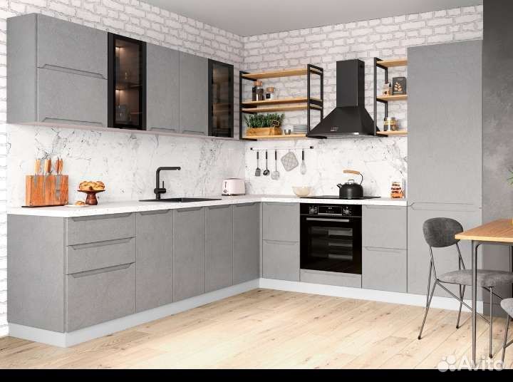 Кухонный гарнитур угловой под ключ