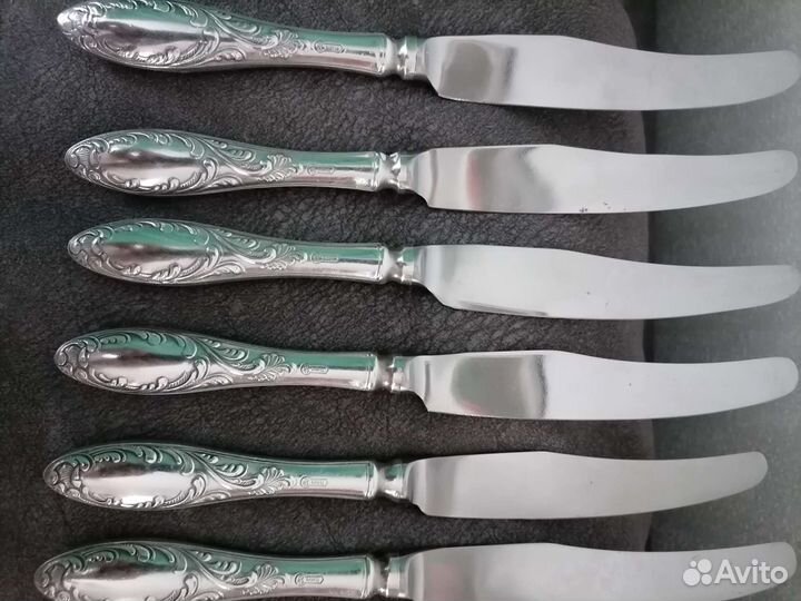 Мельхиоровые столовые ложки СССР, модель Роза