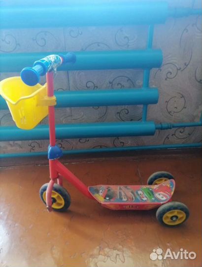 Самокат детский трехколесный бу