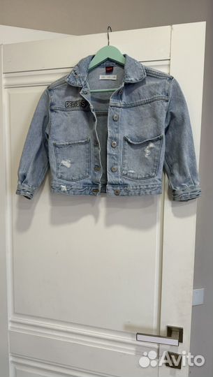 Джинсовка для девочки zara, 128 размер