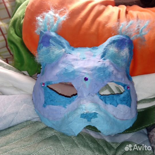 Маска для квадробики на заказ основа - папье маше