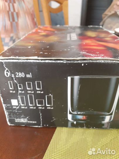 Стаканы для виски богемия хрусталь чехия 5шт