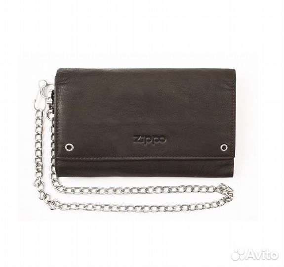 Кожаный бумажник байкера Zippo 2005129 Оригинал