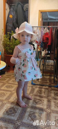 Летнее платье для девочки 80