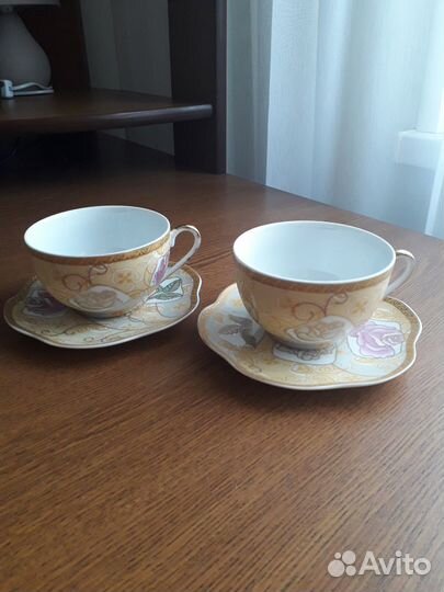 Чайные пары из костяного фарфора