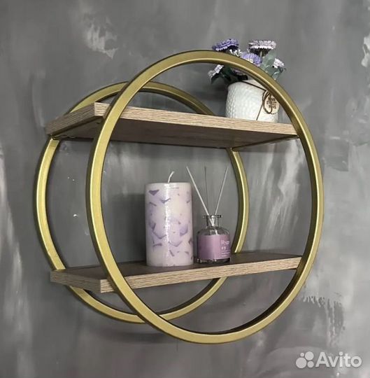 Полка навесная круглая Loft