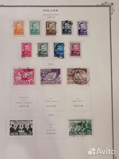 Почтовые марки Польша