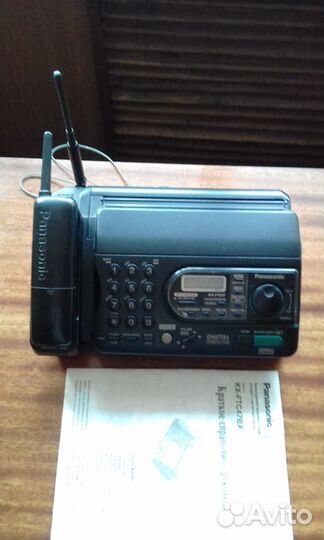 Бесшнуровой факсимильный аппарат с автоответчиком