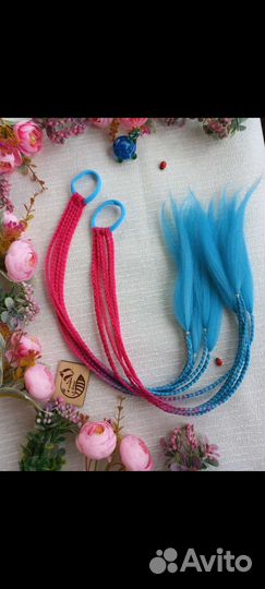 Резинки для волос с косичками