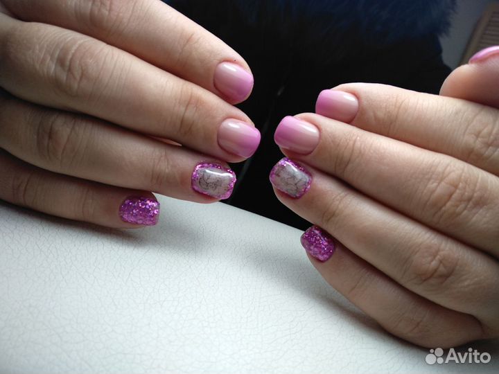 Маникюр наращивание