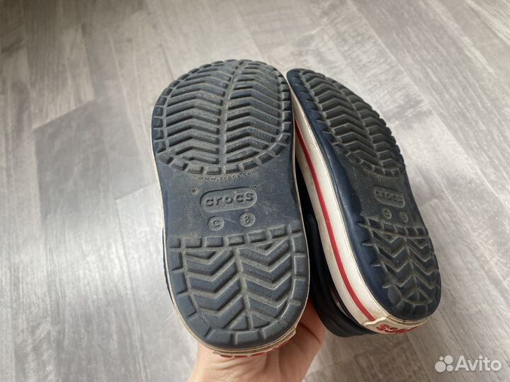 Сабо crocs c8 25 р оригинал сандалии синие