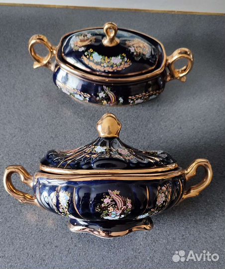 Винтажная фарфоровая бонбоньерка (Турция)