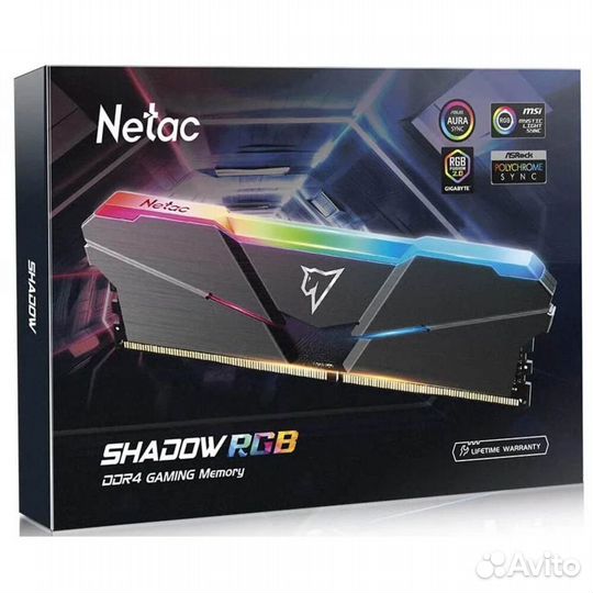 Оперативная память Netac ddr4 16gb 3200 rgb