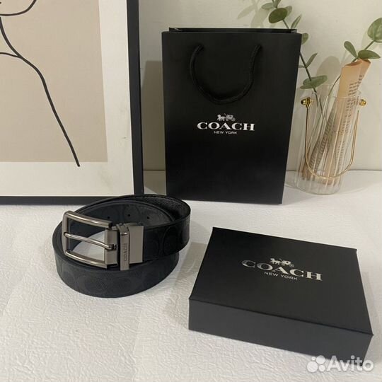 Ремень Coach мужской Новый в упаковке