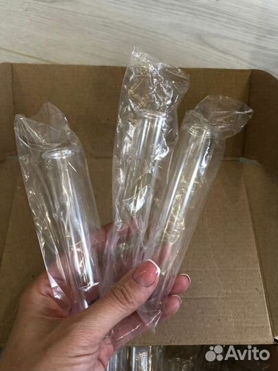 Пластиковые колбы (пробирки) для китайских ваз