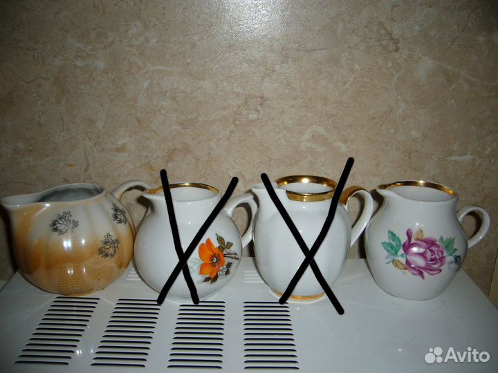 Молочники и сахарницы Дулево, Вербилки, лфз