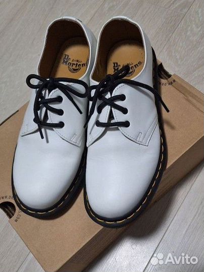 Dr martens 1461 полуботинки белые оригинальные