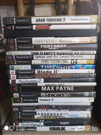 PS2 коробки от игр
