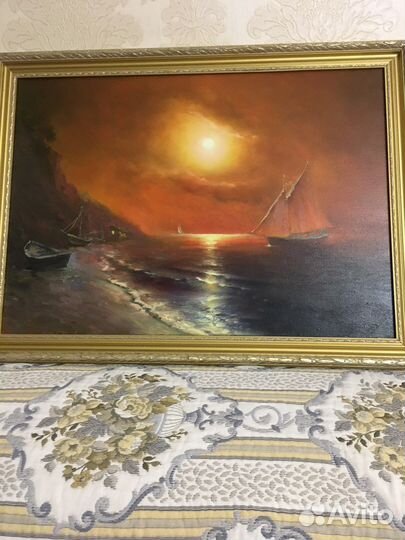 Каргина рисованная маслом