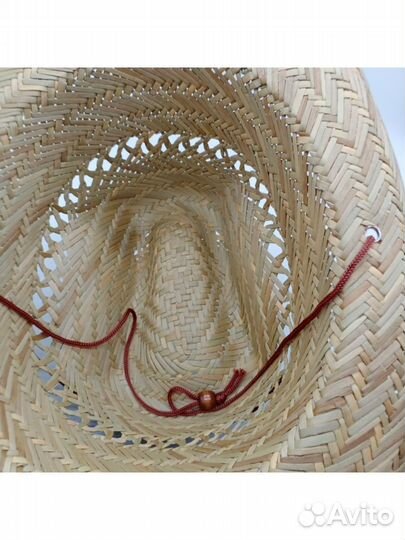 Соломенная шляпа мужская ковбойская