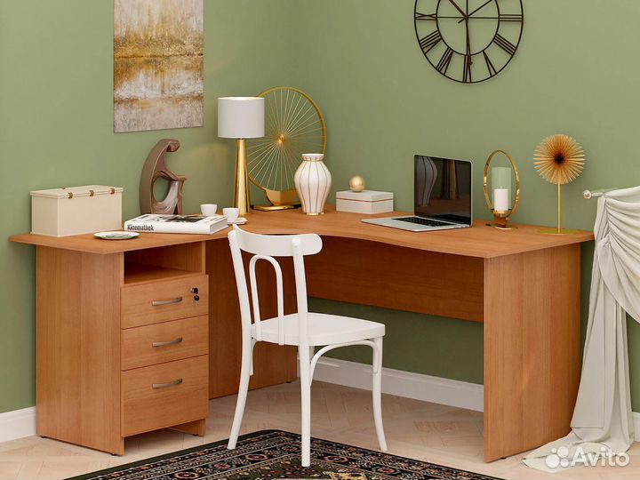 Угловой стол с тумбой Рубин 42 562 для работы