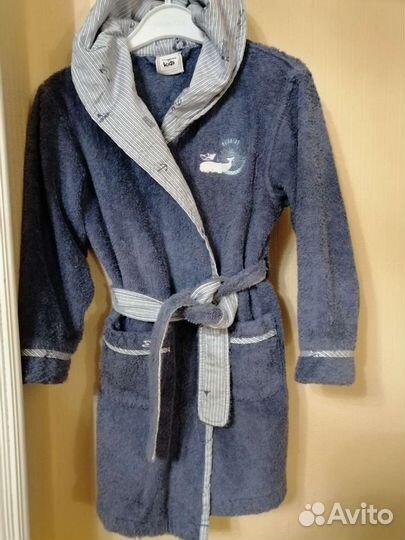 Детский махровый турецкий халат для мальчика