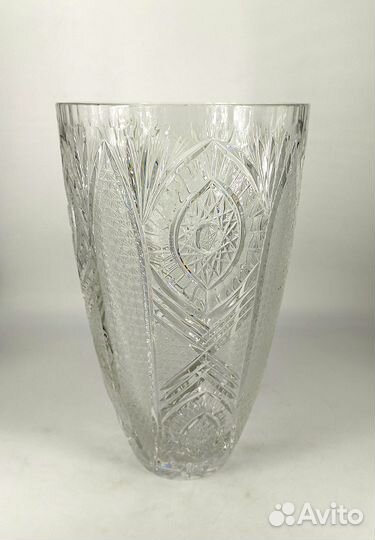 Ваза хрусталь Богемия Большая 4 литра Высота 30 см