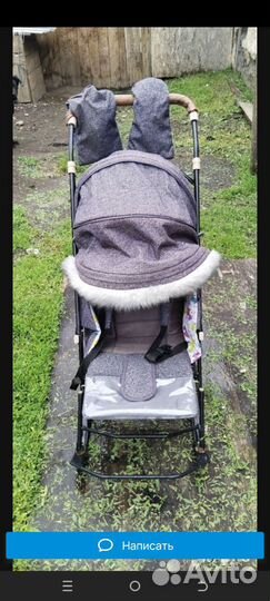 Детские санки коляска