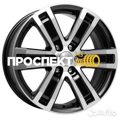 Диск 7,5x17/6x114,3 ET39 D67,1 R-7 Рольф (кс457) Алмаз черный