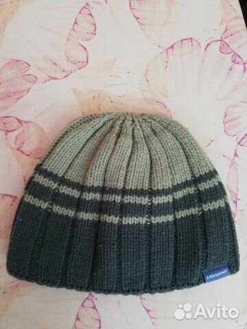 Шапка полушерстяная двойная детская