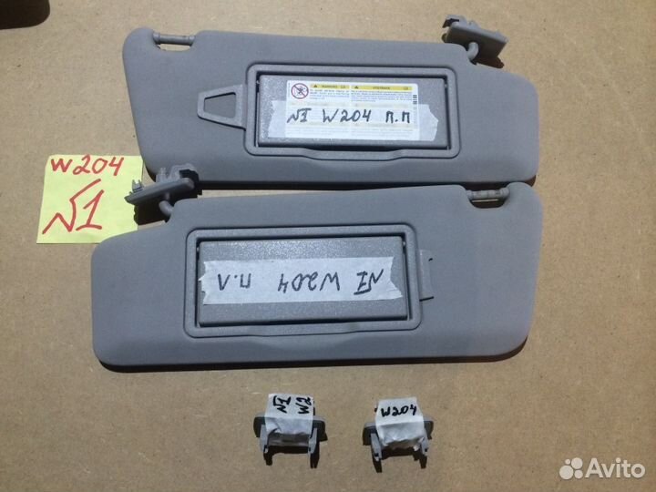 Солнцезащитные козырьки Mercedes C-class W204