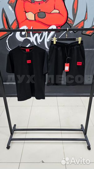 Летний комплект шорты и футболка Hugo boss