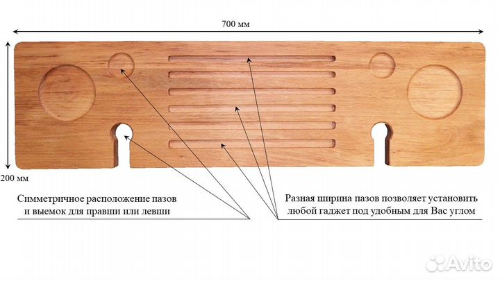 Полочка-столик на ванну