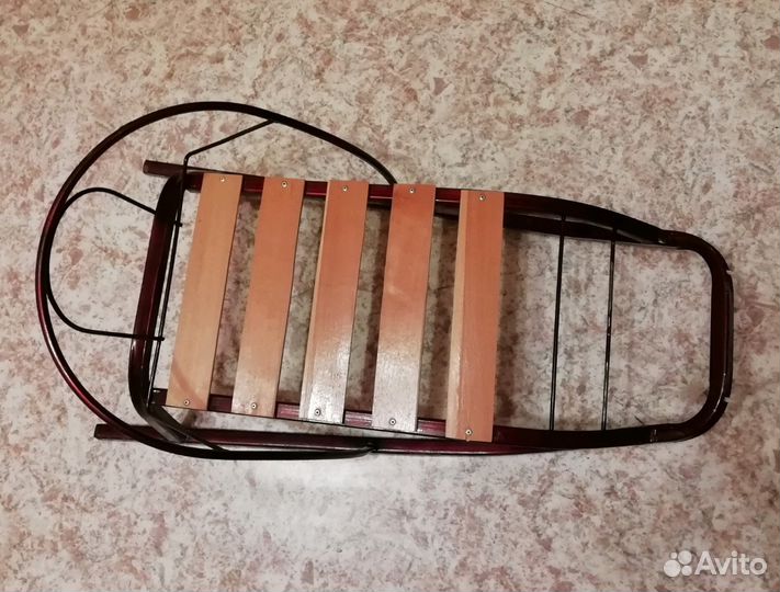 Санки детские бардовые