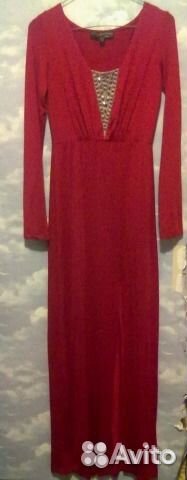 Платье вечернее красное