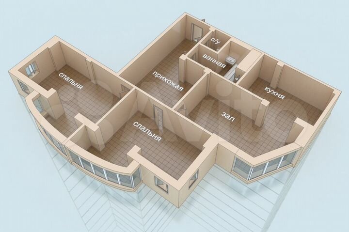 3-к. квартира, 137 м², 16/16 эт.