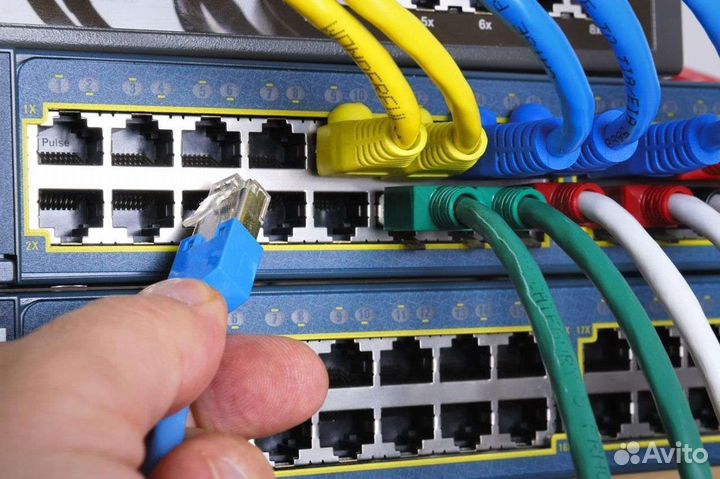 Монтаж слаботочных сетей, лвс, скс, WiFi