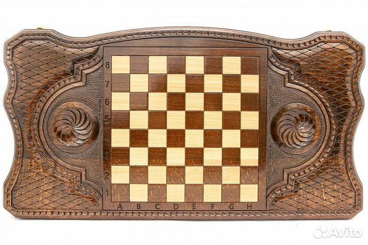 Нарды и шашки резные Дикий орел 64 х 61 см бук Армения 62545