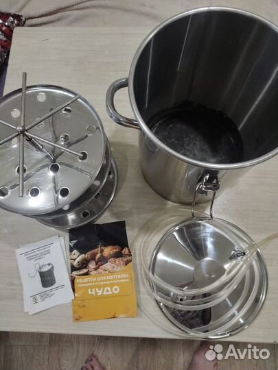 Коптильня горячего копчения из нержавейки