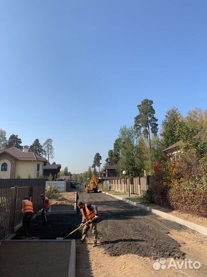 Асфальтная крошка только с укладкой за 1м2