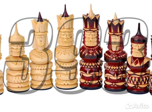 Шахматные фигуры Резьба Витязи (липа) (49798)